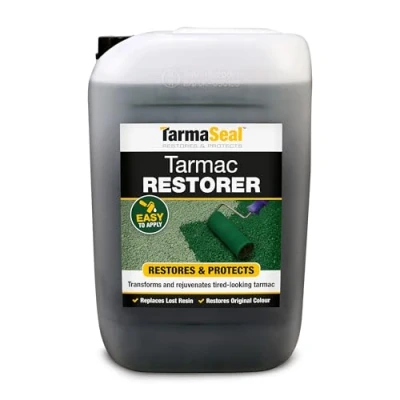 Image of SmartSeal TARMASEAL Tarmac Restorer Green 20 Litres Superior in Performance to Paint for Driveways Easy Apply Transforms Old Look Like New (20 Liters)