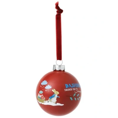 Image of Beatrix Potter Peter Rabbit Christmas Bauble Decorations