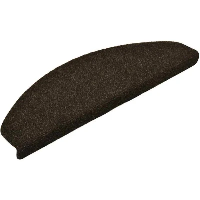 Image of vidaXL Self adhesive Stair Mats 10pcs Dark Brown 65x21x4cm Needle Punch