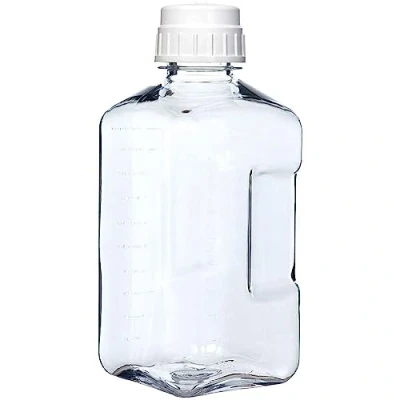 Image of Nalgene Sustain Tritan BPA Free Growler Bottle Made with Material Derived from 50% Plastic Waste, 64 OZ, Clear