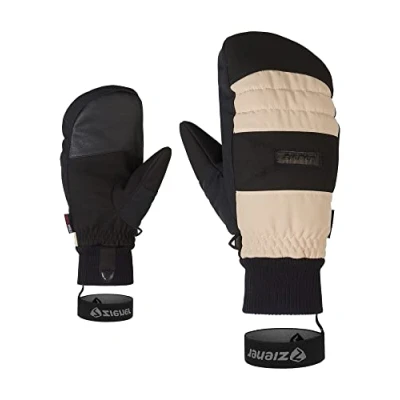Image of Ziener Men&#039;s Gendon Ski Mittens/Winter Sports Breathable, Waterproof, Trendy, Cashew, 8