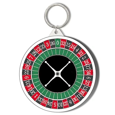 Image of Gift Insanity ROULETTE WHEEL 45mm Keyring