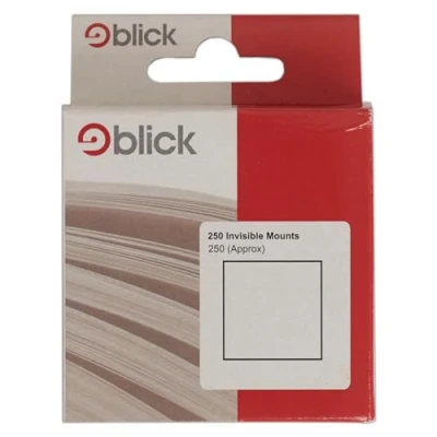 Image of Blick Invisible Mounts, White, Square, 250 Labels, for Home, Office, Family, School