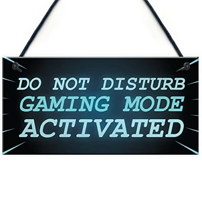 Image of RED OCEAN NEON EFFECT Do Not Disturb Sign Funny Gaming For Man Cave Games Room