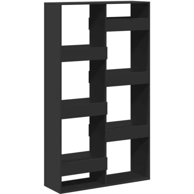 Image of vidaXL Bookcase Black 100x33x175 cm Engineered Wood