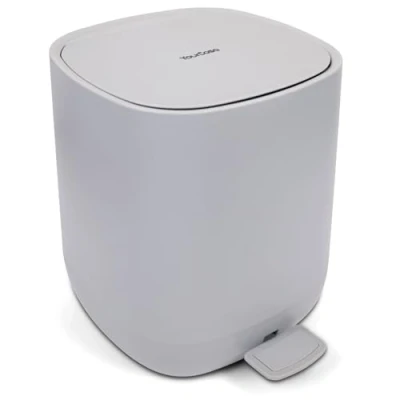 Image of Yourcasa Bathroom bin 5L with lid [Softclose] Stylish Design Bedroom small and slim toilet trash can pedal [Non Slip] sanitary cosmetic dustbin trashcan waste rubbish