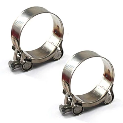 Image of 304 Stainless Steel T Bolt Clamp 98 103mm Hose Tool 2PCS