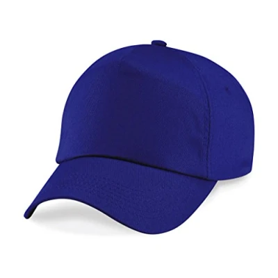 Image of Beechfield Unisex Junior Original 5 Panel Cap Youth Fashion Hat Blue