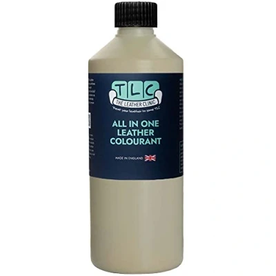 Image of The Leather Clinic All in One Colourant Self Seal Dye Repair Paint Recolour Furniture, Sofas, Car Seats (Beige, 250ml)