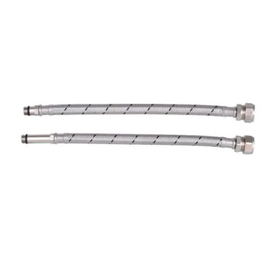 Image of Plumbright Compression x Monobloc Flexible Hose 15mmxM10, 300mm (Braided Pair) JL1510 30