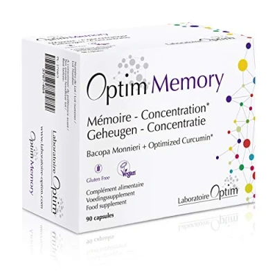 Image of Optim Memory Brahmi Bacopa Monnieri Bacognize and Optimised Curcumin Longvida 90 Caps Food Supplement