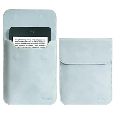 Image of TiMOVO 6 Inch Tablet Sleeve for All New 6&quot; Kindle 11th Generation 2024/2022, Protective Cover Case with Pocket E Reader, Light Blue