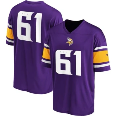 Image of Fanatics Minnesota Vikings Foundation Supporters Men&#039;s Jersey, Multicoloured S, multi coloured, S