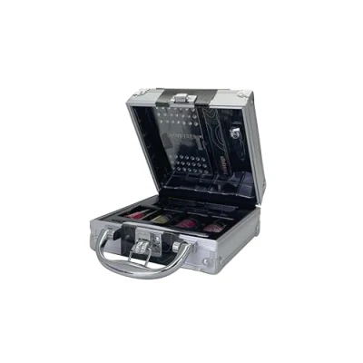 Image of bonvoyage The Perfect Nail Manicure and Pedicure Professional Kit with Polishes in Multicolor, Silver, Set Accessories