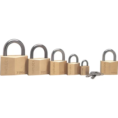 Image of Matlock 20 x 10.3mm Shackle Solid Brass Padlock