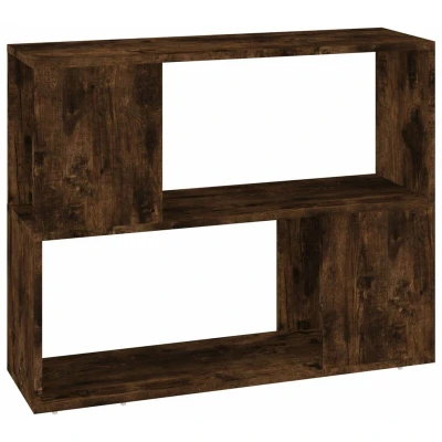 Image of vidaXL Book Cabinet/Room Divider Smoked Oak 80x24x63 cm