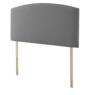 Image of Silentnight Selene Upholstered Headboard, Slate Grey Fabric, Double