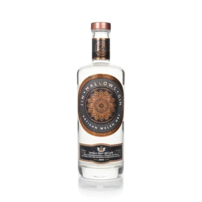 Image of Mallows Gin, Premium Welsh Dry Perfect Gin Gift, Hand Made in Wales, 70cl (40% ABV Alcohol)