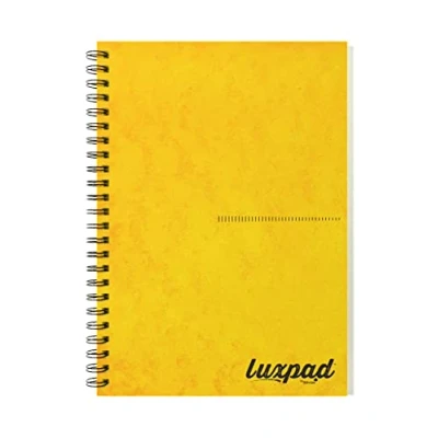 Image of Silvine Luxpad A5 Memory Aid Yellow Paper Notebook Lined (120 Pages)