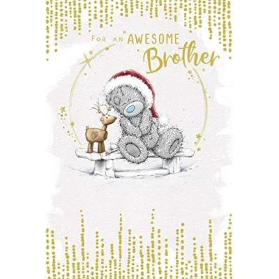 Image of Me To You Bear Awesome Brother Christmas Card