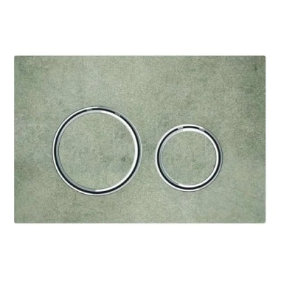 Image of Geberit Sigma21 115.884.JV.1 2 Quantity Rinse Flush Plate Metallic Chrome Concrete 115884JV1