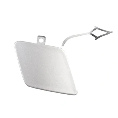 Image of Tow Hook Eye Cover, EVURU Fit For VW Passat B8 2015 2019 3G0807155 Car Accessories, Front Bumper Cap Towing Cover (Size : Silver Passenger)