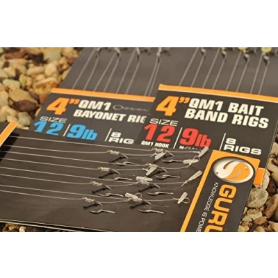 Image of Guru QM1 15&quot; Feeder Fishing Rigs On EVA Spool W/Speedstops: 12
