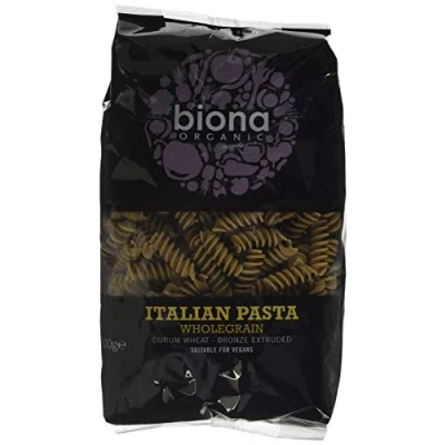 Image of Biona Organic Wheat Pasta Wholegrain Fusilli Bronze Extruded 500g (Pack of 12