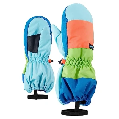 Image of Ziener Liwi Unisex Children&#039;s Ski Gloves, Blue Aqua, 104