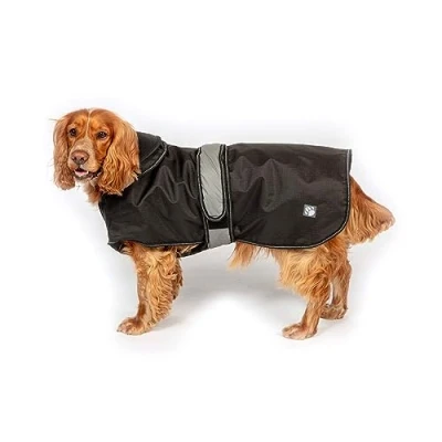Image of Danish Design 2 in 1 Ultimate Black Removable Padding Lightweight Dog/Puppy Coat 12 Inch 30 cm