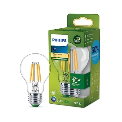 Image of Philips E27 LED bulb A60 2.3W 485lm 2,700K clear