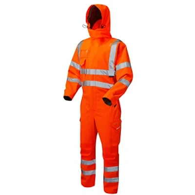 Image of Leo Watertown ISO 20471 Class 3 EcoViz® 10KX Stretch Coverall Orange (Medium)