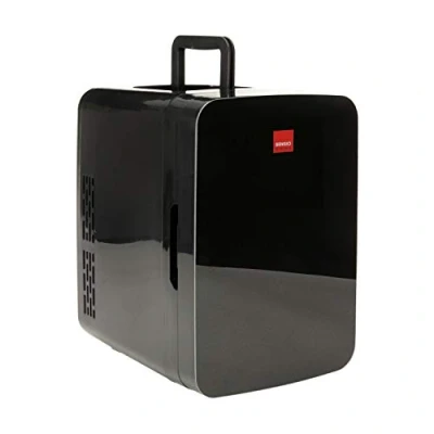 Image of SENSIOHOME 10L Mini Fridge Cooler &amp; Warmer AC+DC Power 12v, UK EU Plug Compact, Portable and Quiet, For Home, Bedroom, Car, Holiday, Food Drinks Makeup (Black)