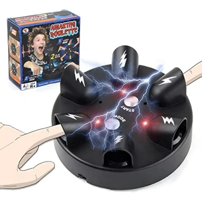 Image of Shock Roulette Game Electric Shocking Lie Detector Funny Shot Micro Polygraph Test Finger Toy for Family Bar Party