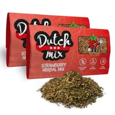 Image of Dutch Mix Strawberry Stalk free &amp; Natural 100g Quality Herbal Amsterdam as used in Coffee Shops