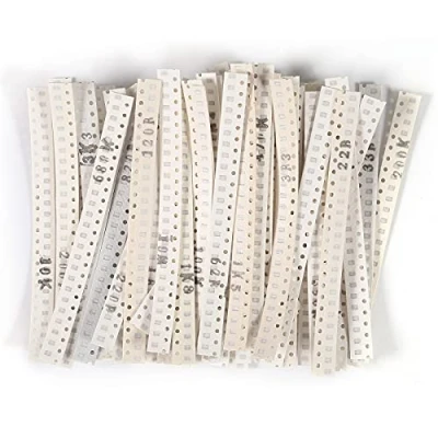 Image of AEDIKO 1500pcs 0805 SMD Resistor Kit Chip Assortment 1% 1/8W 0.125W 60 Values 0 ohm 10M Resistors