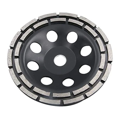 Image of NUZAMAS 4 1/2&quot; Double Row Diamond Cup Grinding Wheel 115mm Discs for Concrete and Paint, Epoxy, Mastic, Coating Removal