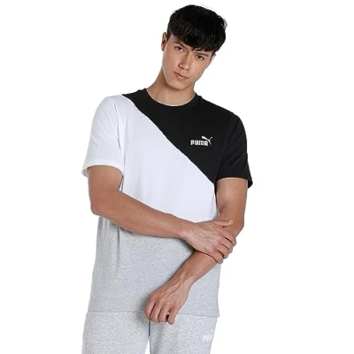 Image of PUMA Power Cat Tee Light Gray Heather