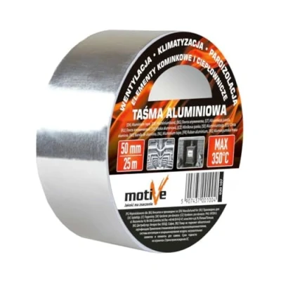 Image of 1 x 350 C aluminium tape, self adhesive roll, 50 mm/25 m or mm/50 (50 m).
