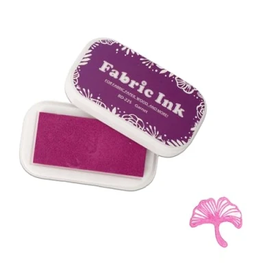 Image of Sicheii Ink Pads for Rubber Stamps, Stamp Pad Fabric Wood Paper Stamping, Washable Fingerprint Thumbprint Pad, Craft Stamps Partner DIY Color (Purple)