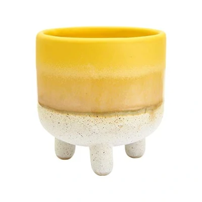 Image of Sass &amp; Belle Mojave Glaze Yellow Planter