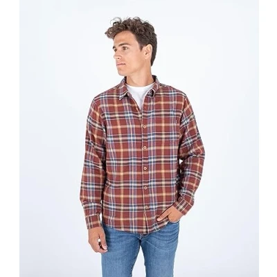 Image of Long sleeve shirt men Portland Organic Flannel