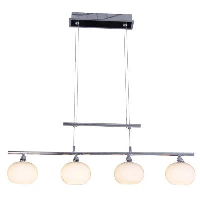 Image of Kemi LED Bar Pendant Ceiling Light Chrome 2700K