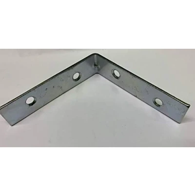 Image of Merriway® BH01110 Bright Zinc Plated Corner Braces Brackets Plates, 75 mm (3 inch) Pack of 10