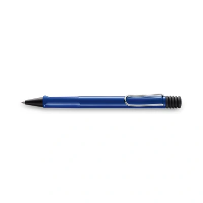 Image of Lamy safari blue Ballpoint Pen with ergonomic grip &amp; line width M for pleasant long writing made of robust ASA plastic including large capacity refill 16 in