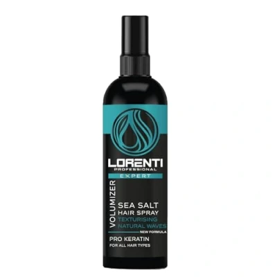 Image of Lorenti Sea Salt Spray For Hair Men Texturising Volumizer Expert Natural Waves Keratin Proteins 200ml