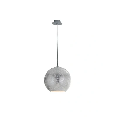Image of VANITY Dome Pendant Ceiling Light Silver 30x29cm