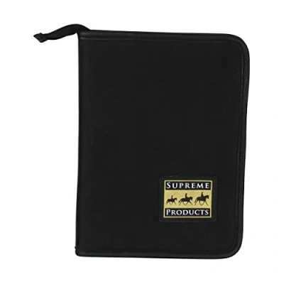 Image of Supreme Products Pro Groom Leather Horse Passport Holder (A5) (Black)
