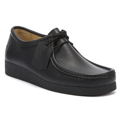 Image of Tower Unisex London Apache Black Nappa Shoes Leather Size UK 3