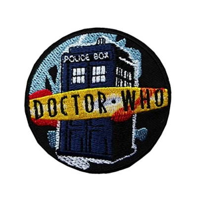 Image of Dr Who Iron On Sew Embroidered Cosplay Kids Fancy Dress Patch